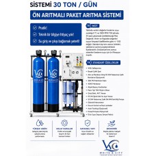 Ön Arıtmalı Paket Artıma sistemi 30Ton/Gün