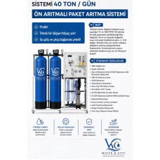 Ön Arıtmalı Paket Artıma sistemi 40Ton/Gün